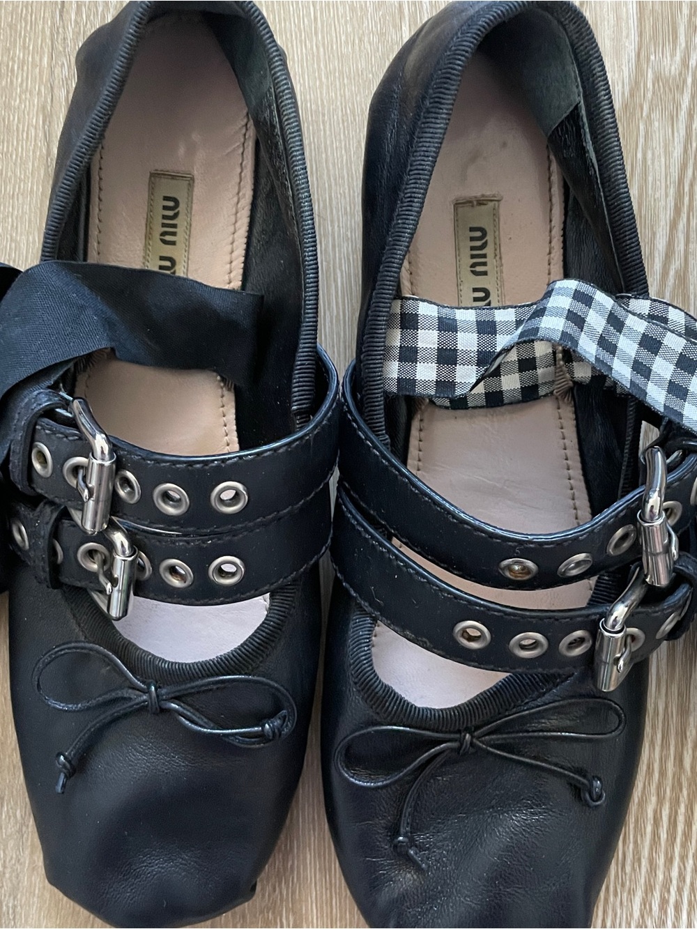 Miu miu double buckle ballet flat - Picture 3 of 4